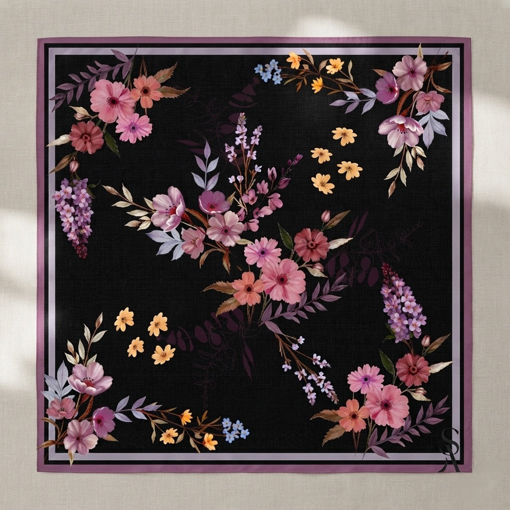 The Grand SA - Twilight Garden - Satin Chiffon