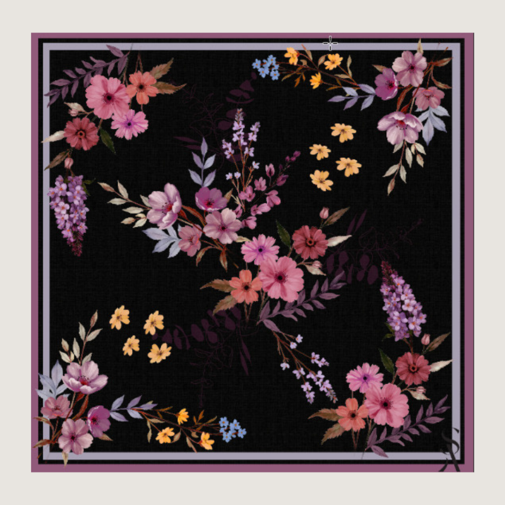 The Grand SA - Twilight Garden - Satin Chiffon