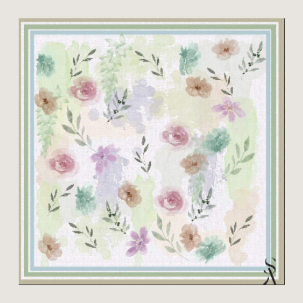 The Grand SA - Morning Mist in Green - Chiffon